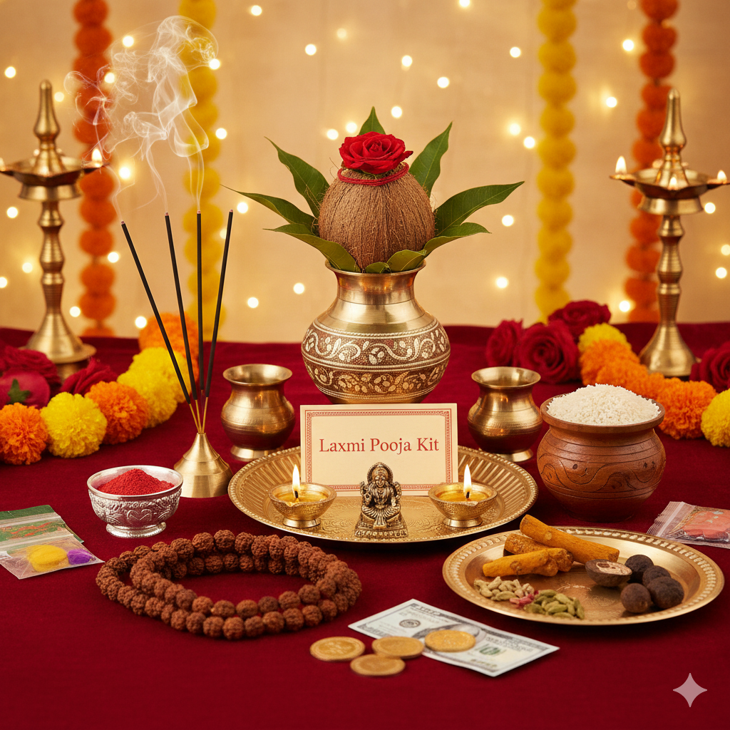 Complete Lakshmi Pooja Kit & Diwali Puja Samagri Set | Attract Prosperity & Blessings